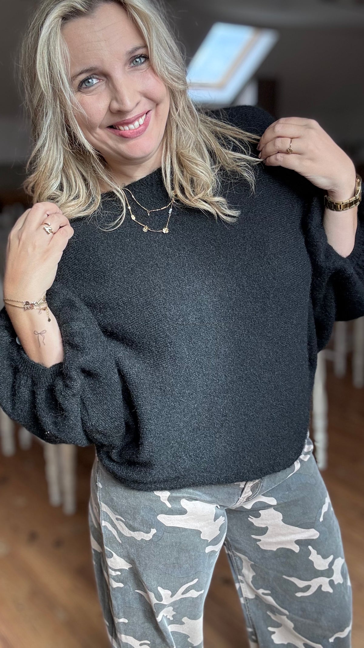 Roxy pull - Zwart