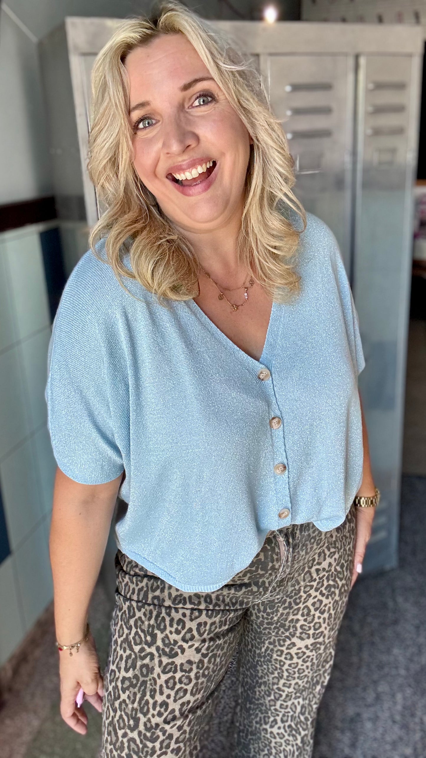 Lizzie blouse - Sky