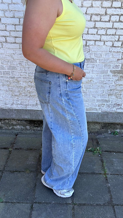 Barrel jeans - blauw