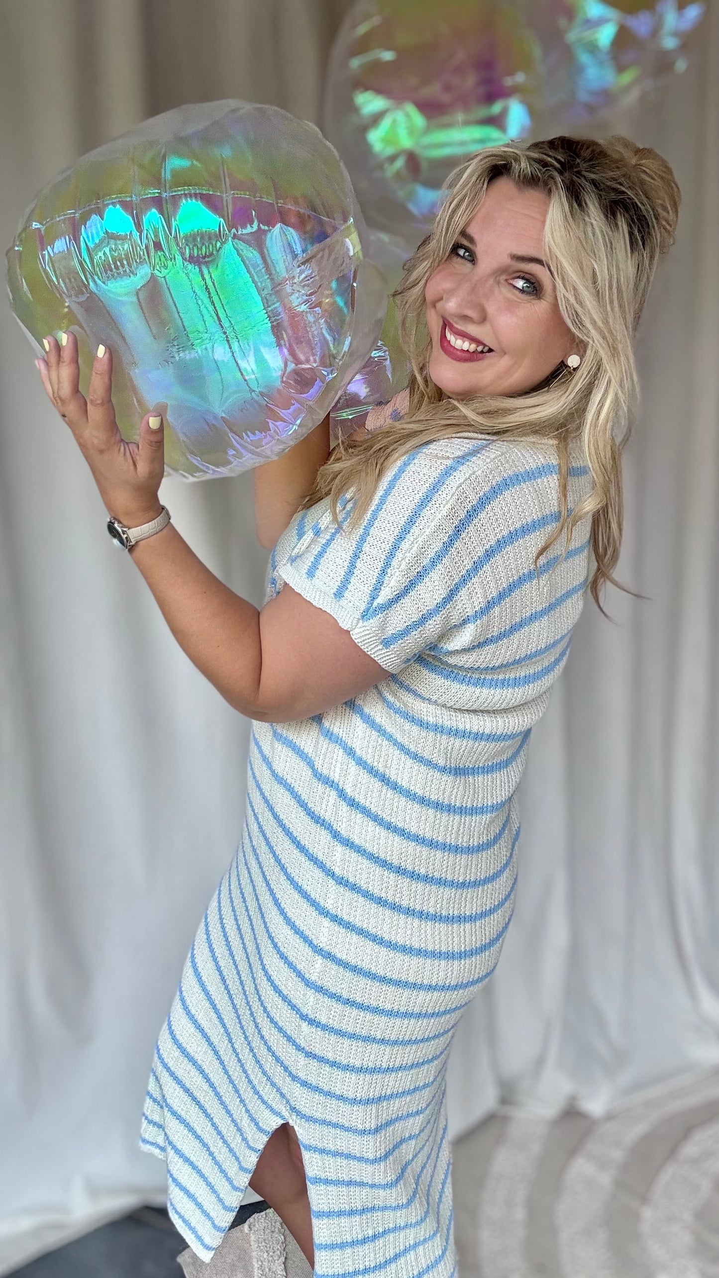 Coastal crochet blauw