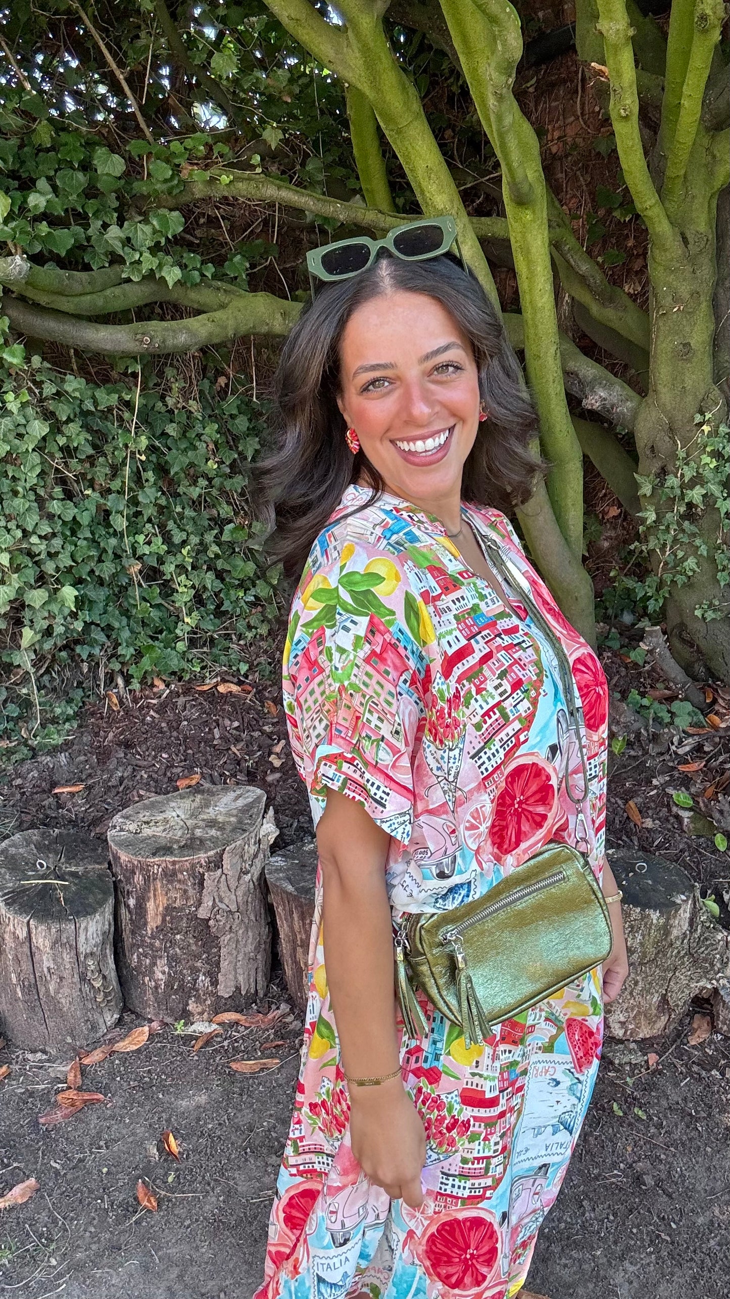 Tropical escape dress - Rood