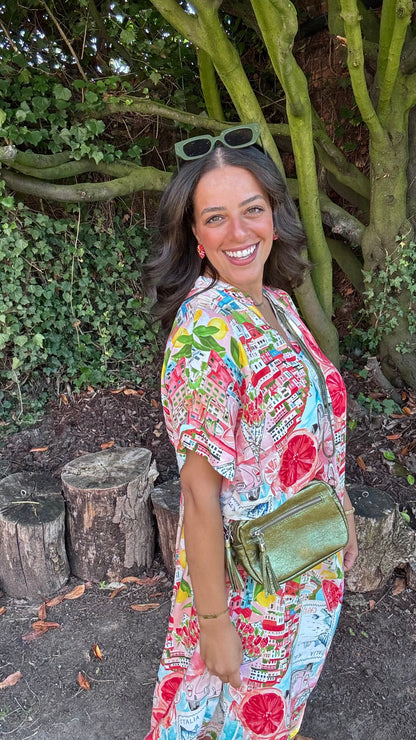 Tropical escape dress - Rood