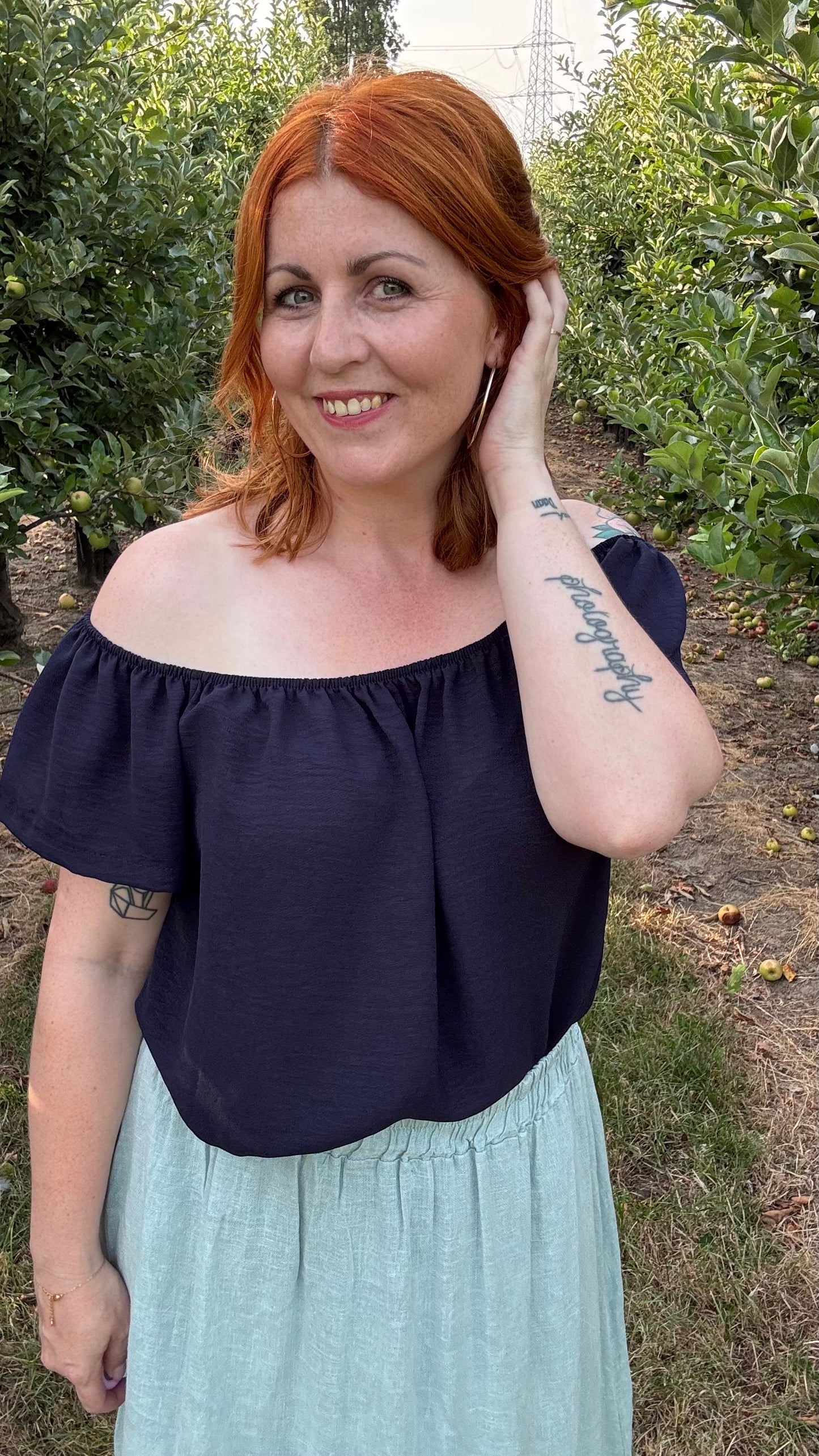 Dina blouse - Donkerblauw