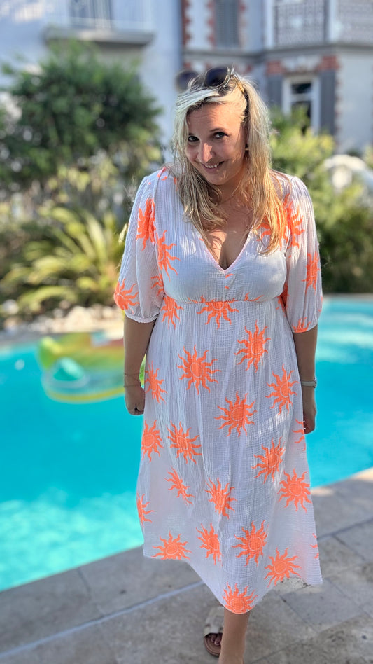 Golden hour dress wit