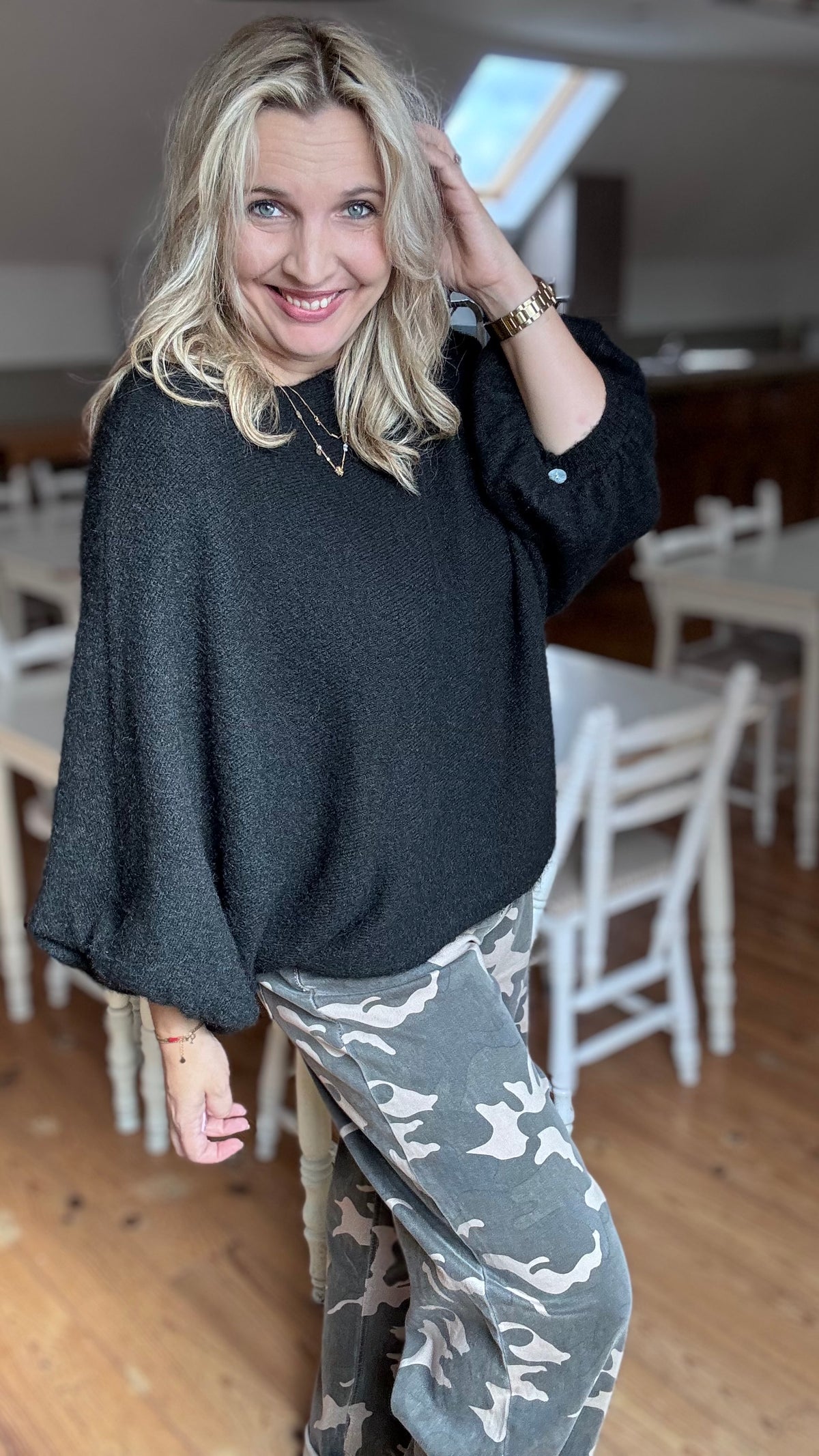 Roxy pull - Zwart