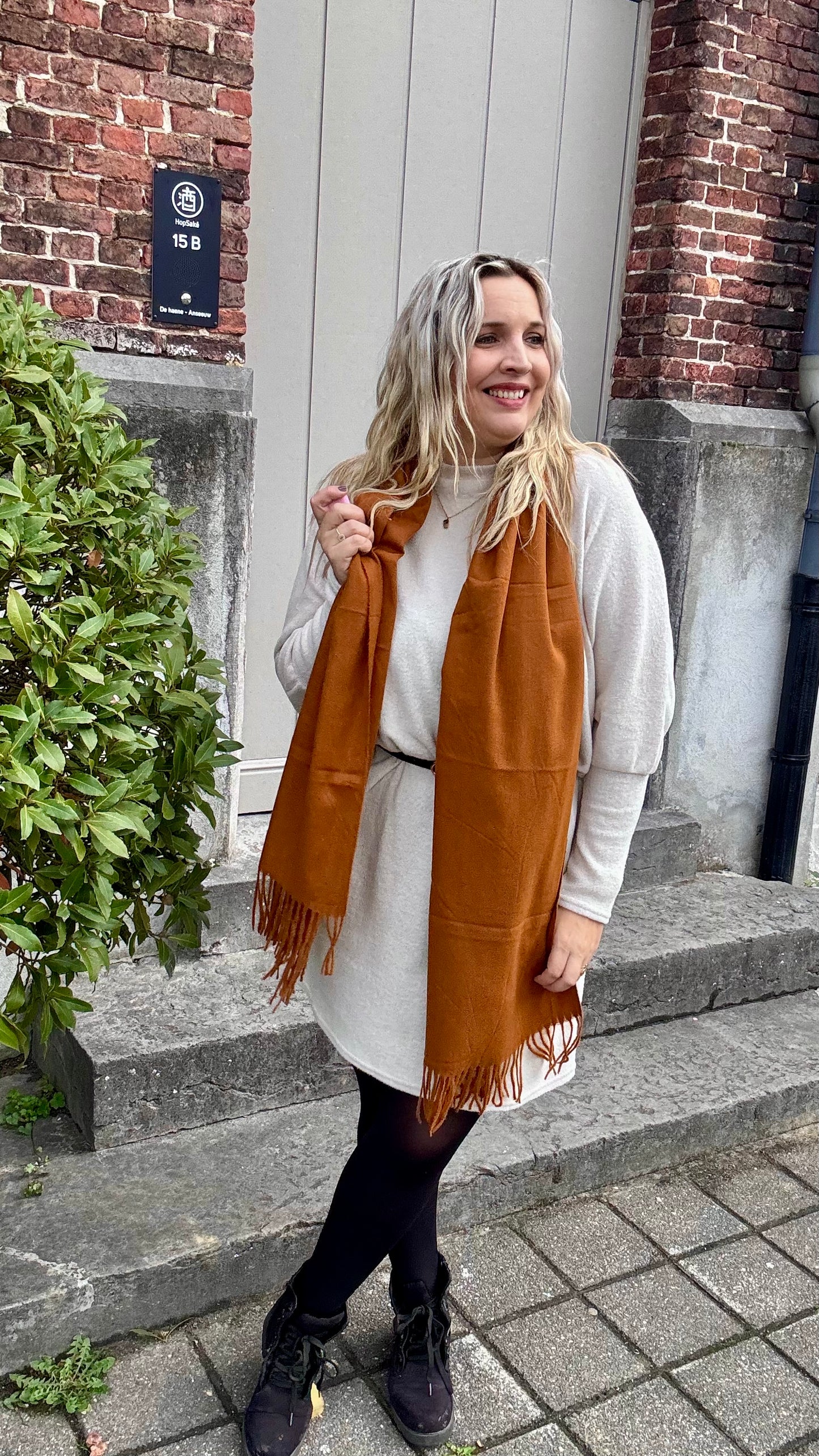 Cozy Tea sjaal - Caramel