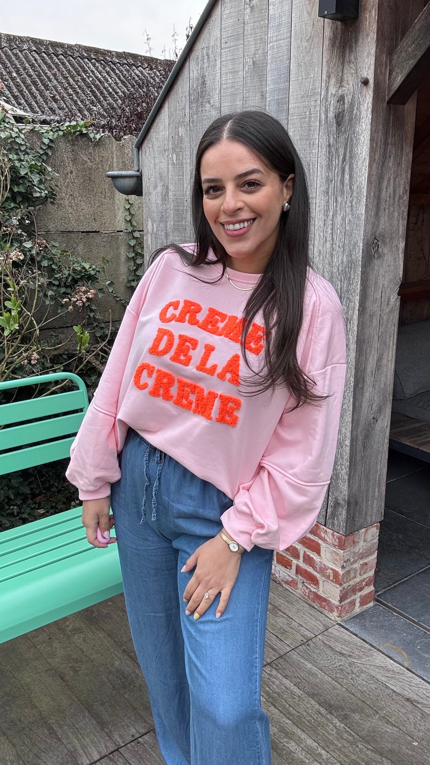 Sweater Crème de la crème - roze