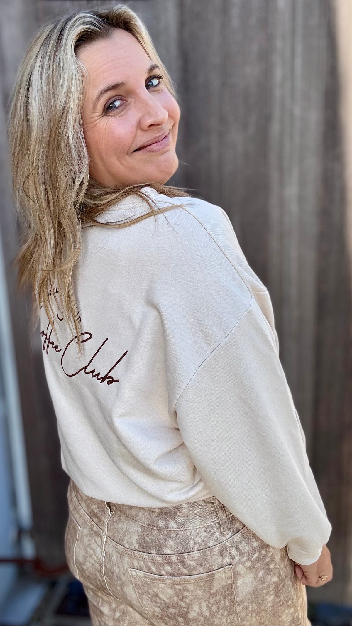 Coffee club sweater - Crème