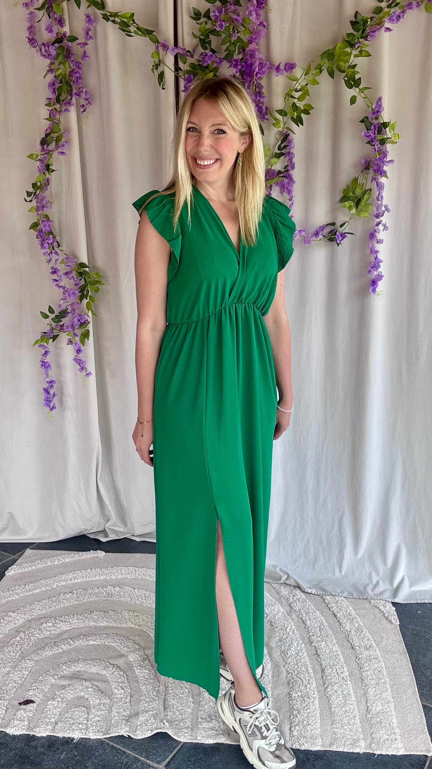 Lush dress donkergroen