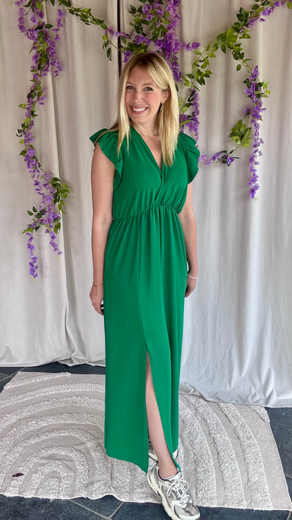 Lush dress donkergroen