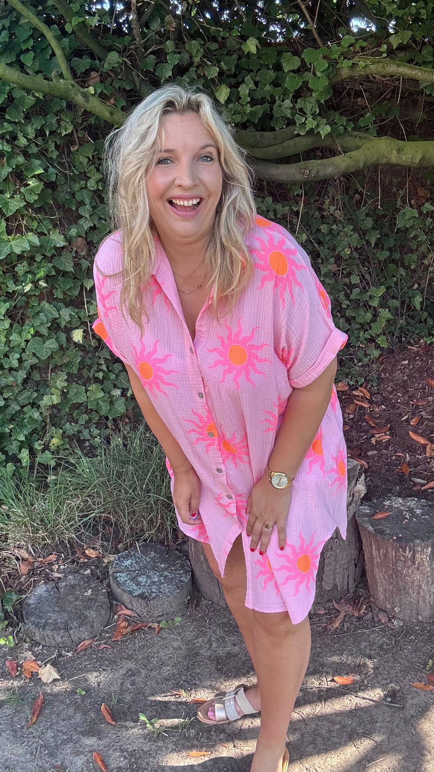 Sunshine Beach dress - Roze