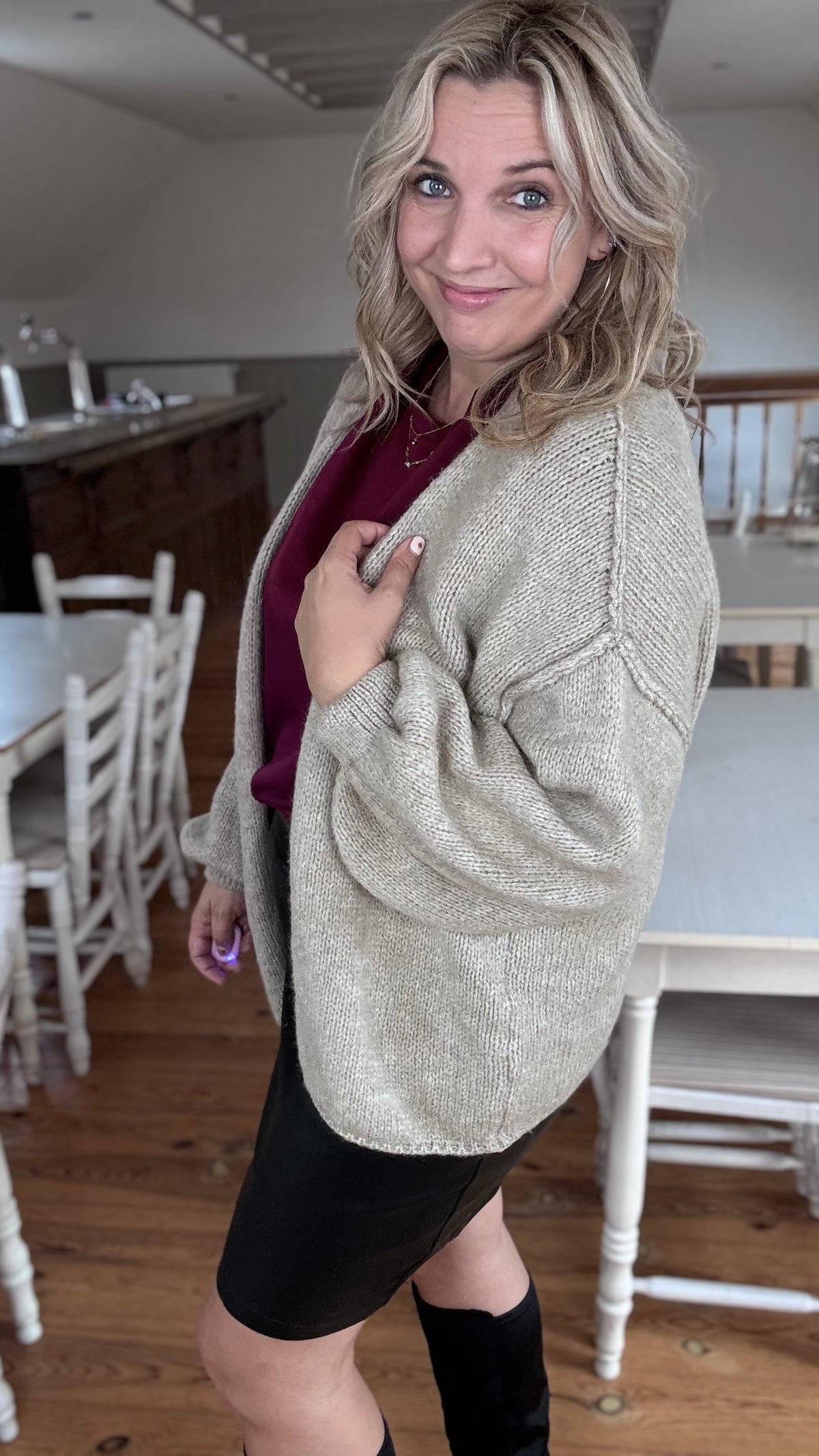 Louise cardigan - Beige