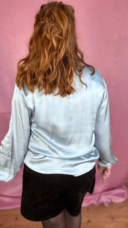 Soft blouse - blauw