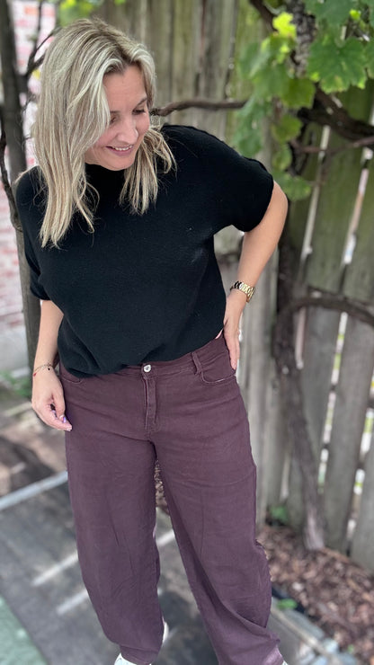 Caroline balloon broek - plum
