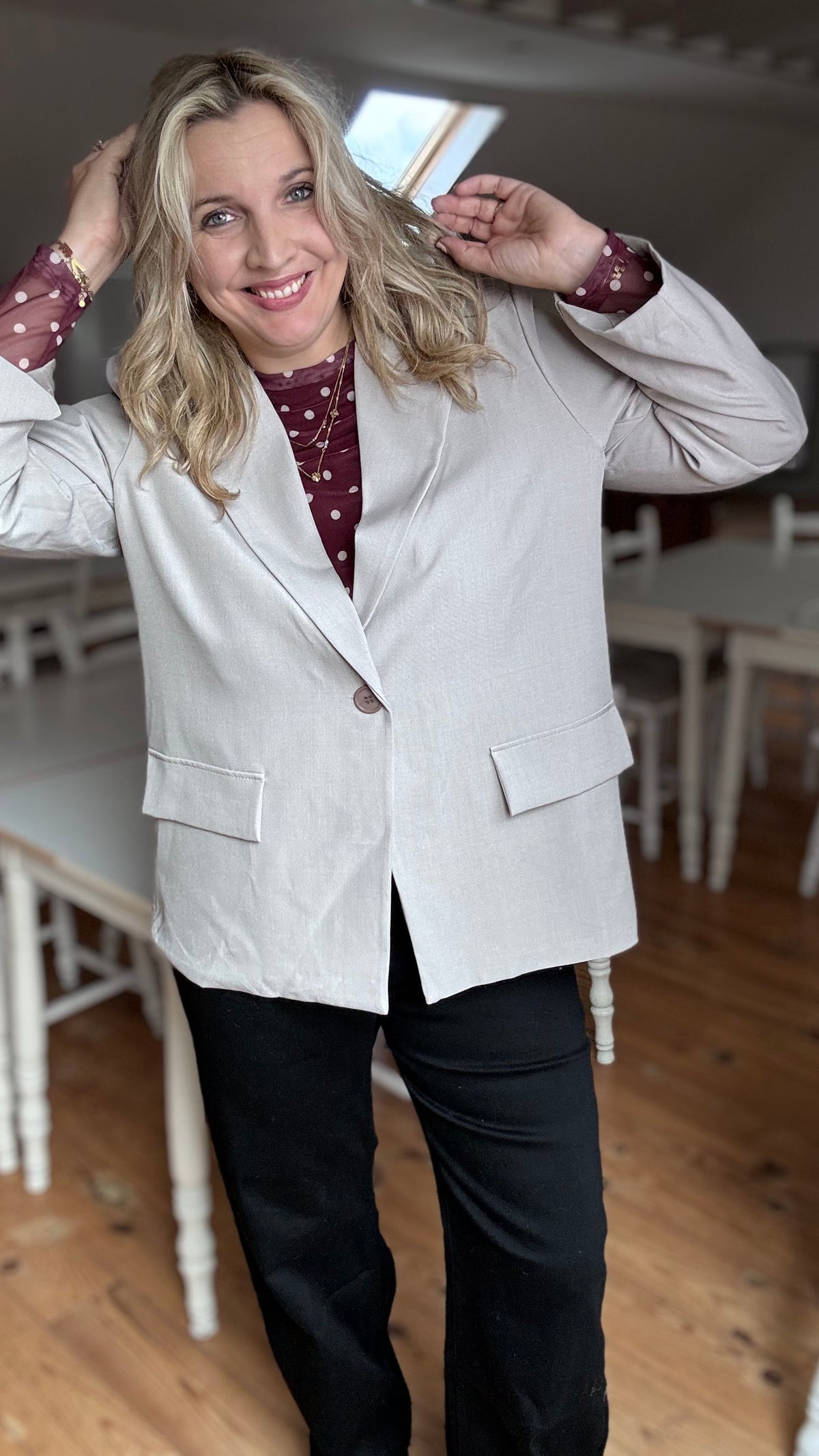 Vanessa blazer - Taupe