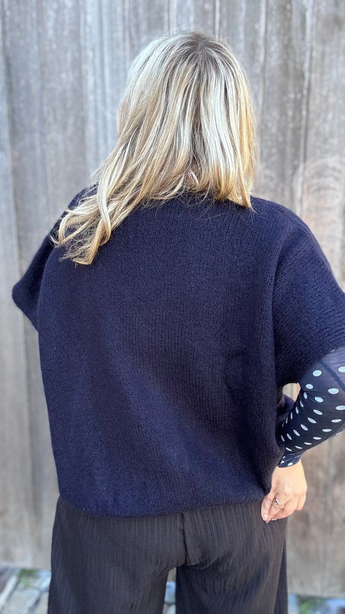 Elora cardigan - Donkerblauw