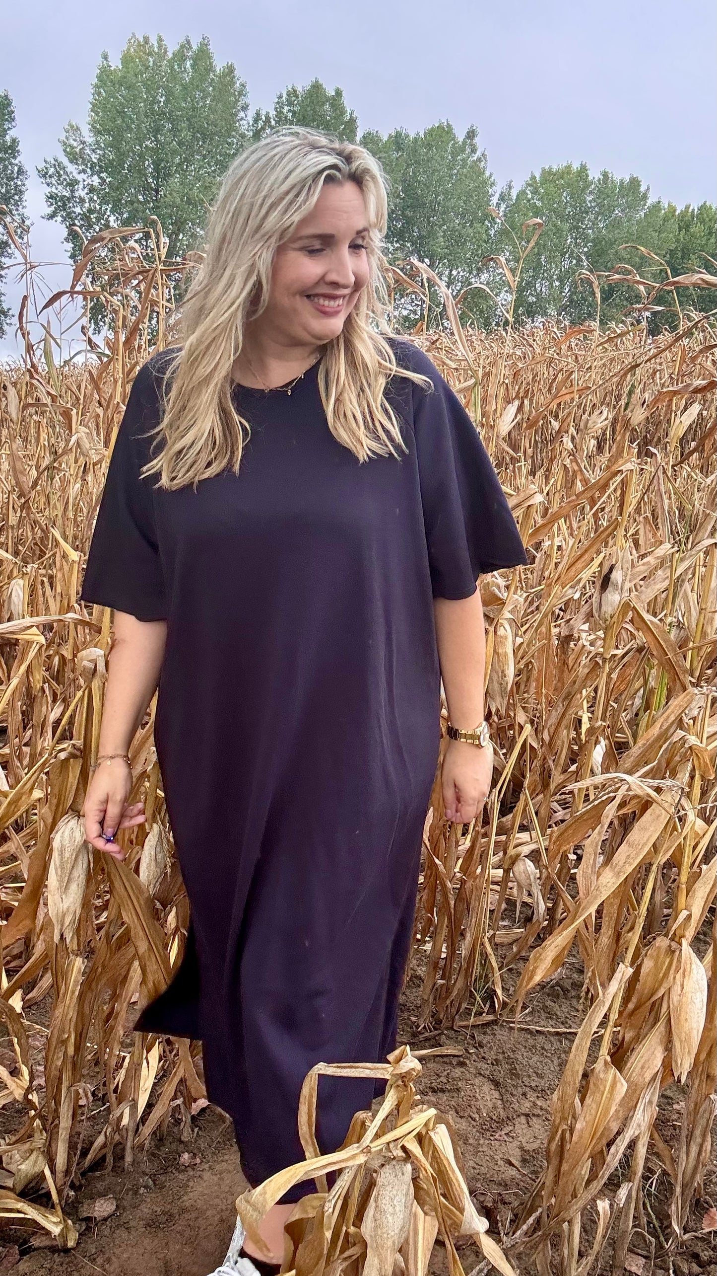 Harvey sweaterjurk TU2 - Donkerblauw