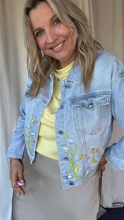 Jeansvest blossom