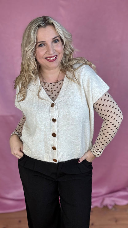 Polkadot cashmere top