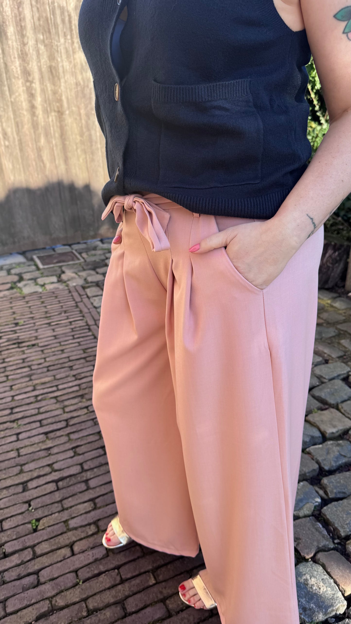 Leya broek - Oudroze