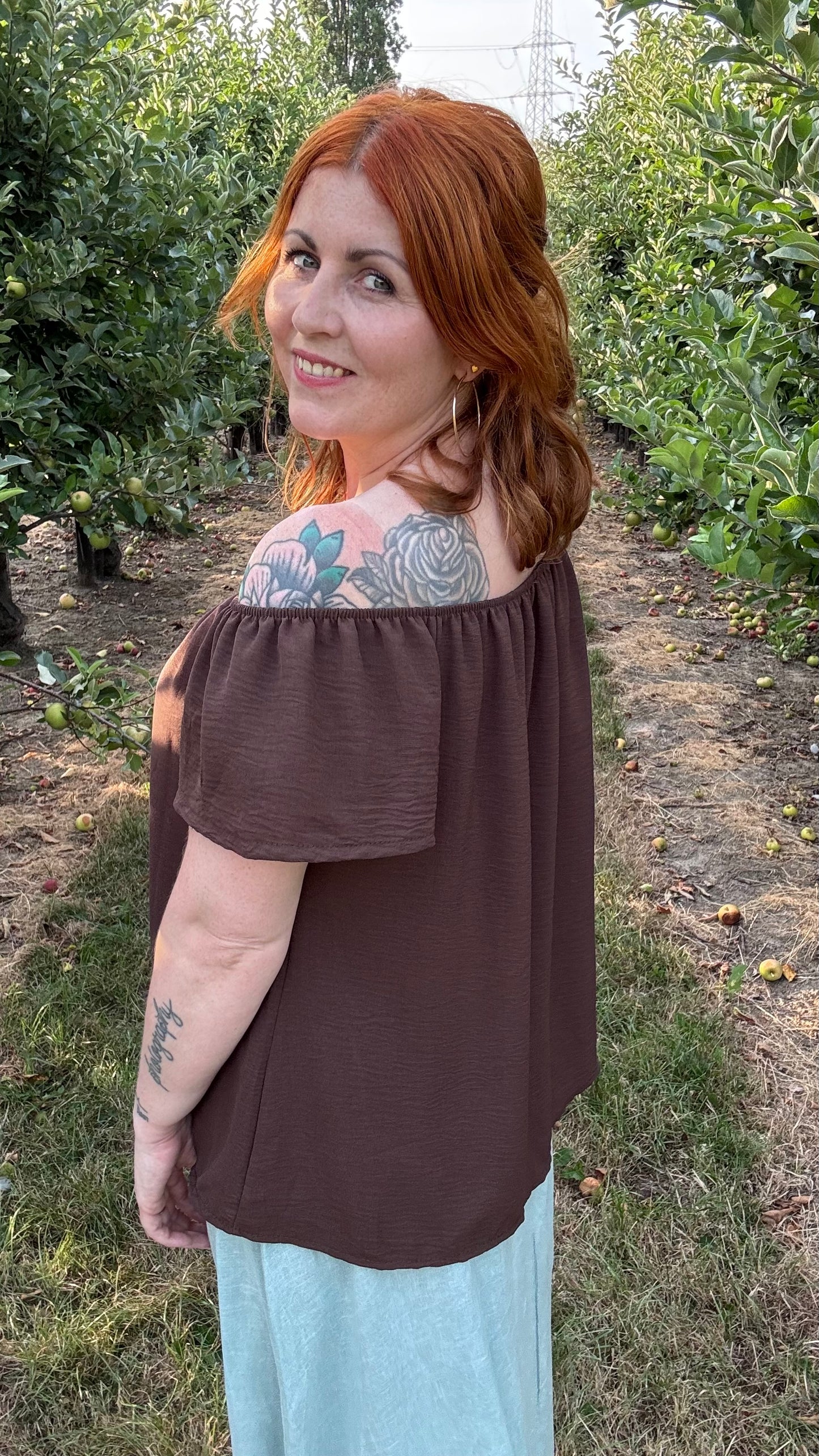 Dina blouse - Chocolat