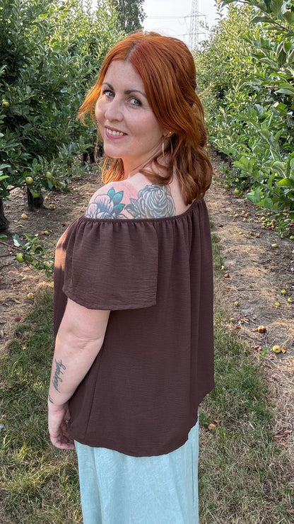Dina blouse - Chocolat