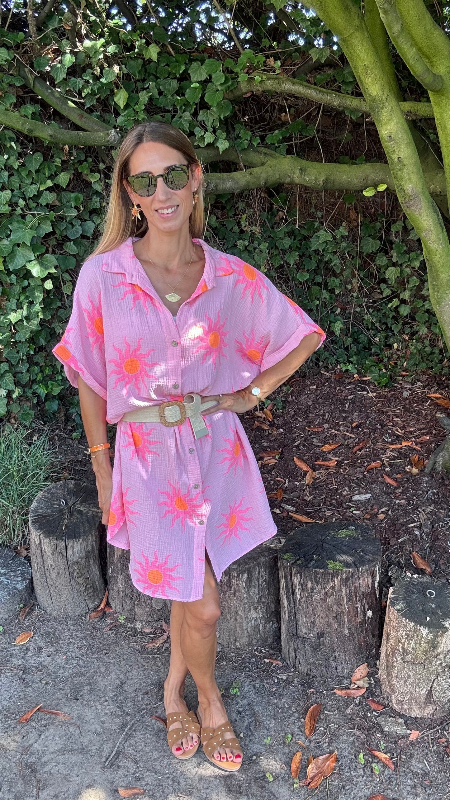 Sunshine Beach dress - Roze
