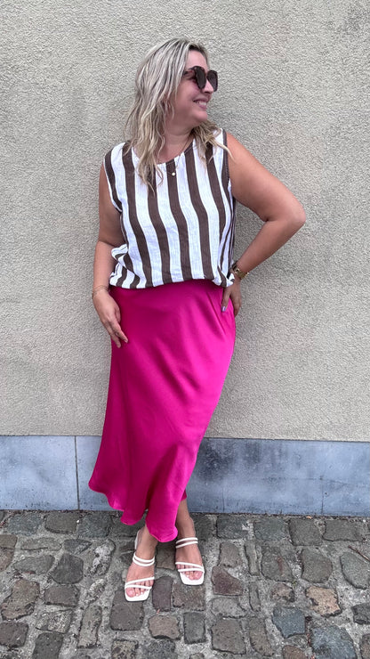 Silky muse rok - Fuchsia