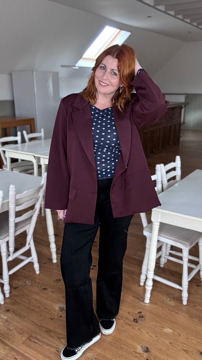 Freya blazer - Burgundy