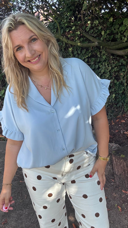 Tess blouse - lichtblauw