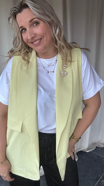 Attitude blazer - geel