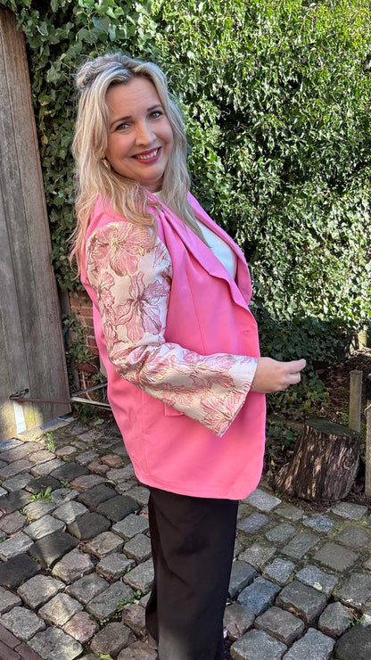 Cotton candy blazer - Roze