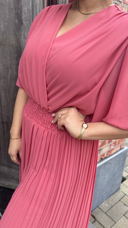 Plissé jumpsuit - Plum