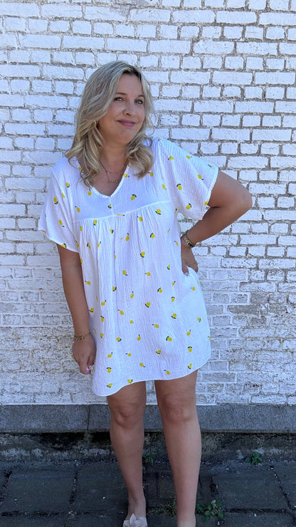 Lemon dress - wit