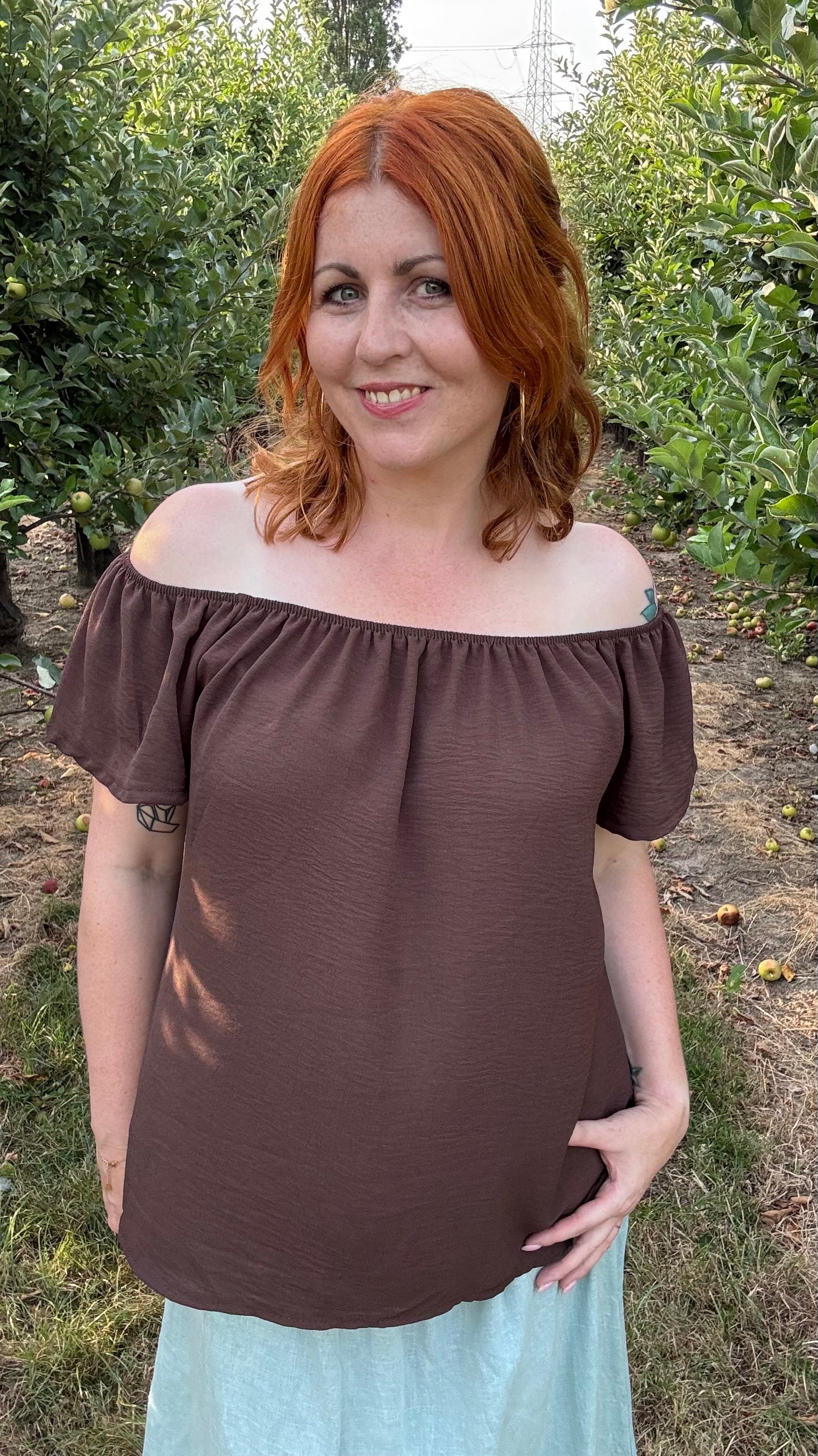 Dina blouse - Chocolat
