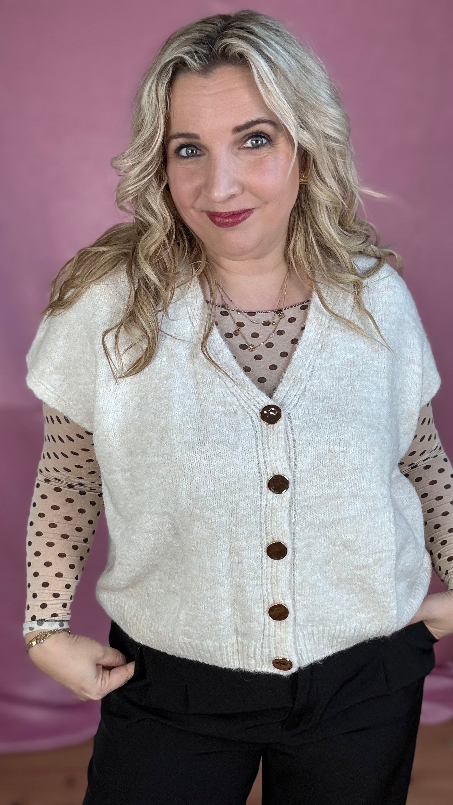 Maddie gilet - crème