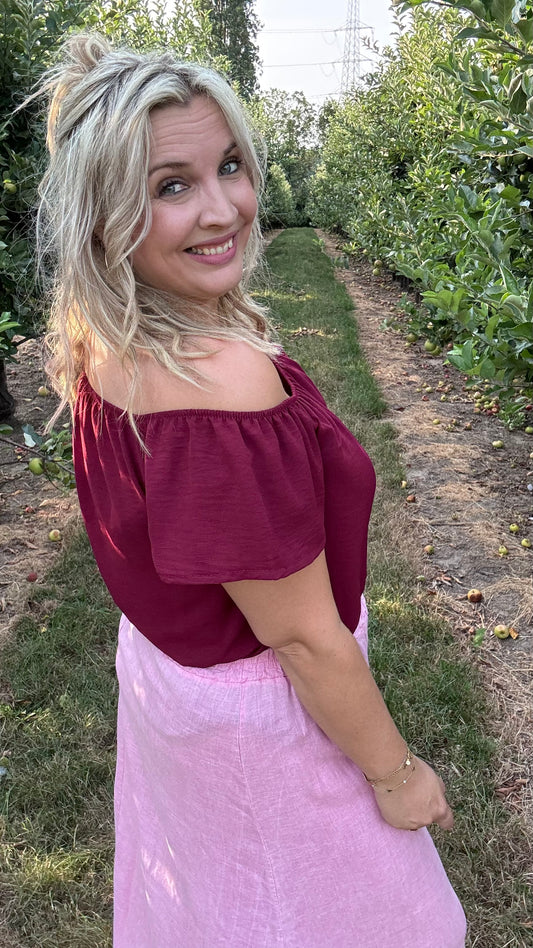 Dina blouse - Burgundy