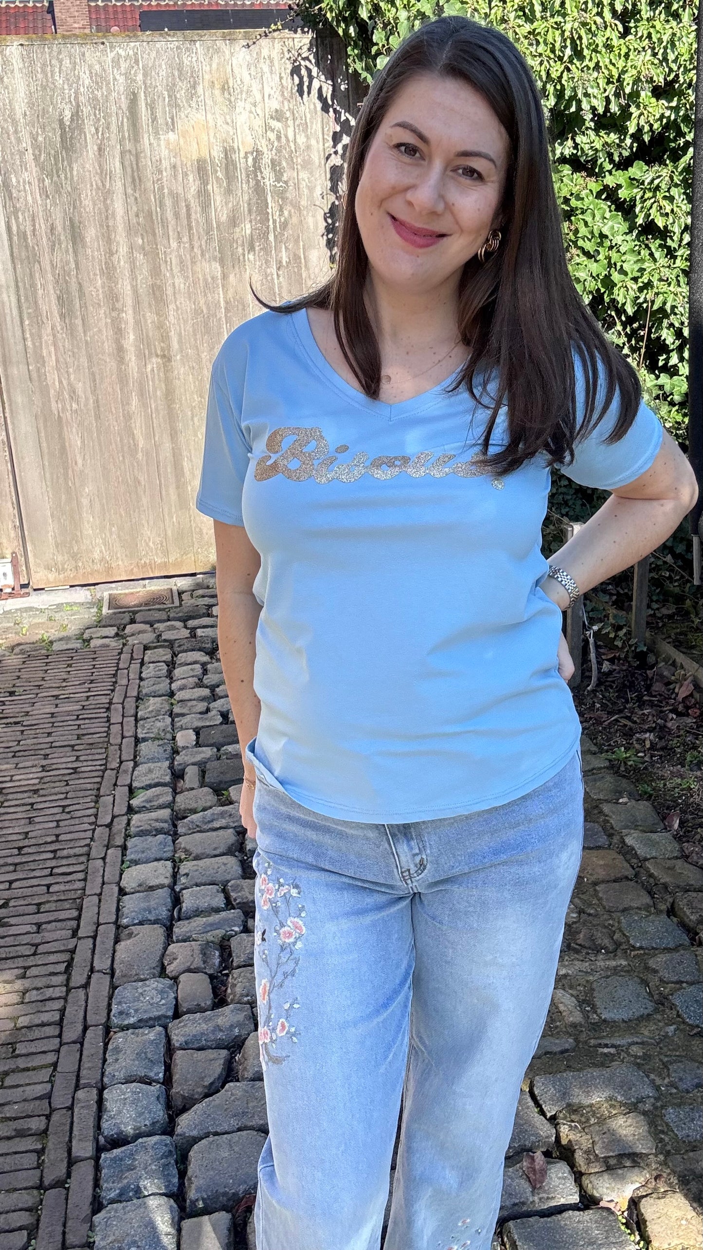 Bisous shirt - Blauw