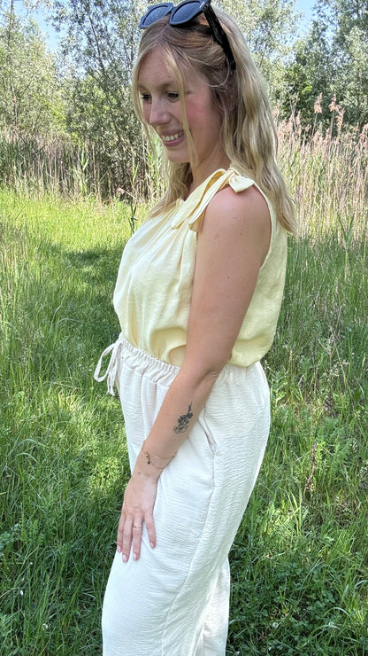 Shoulder bow top - Butteryellow