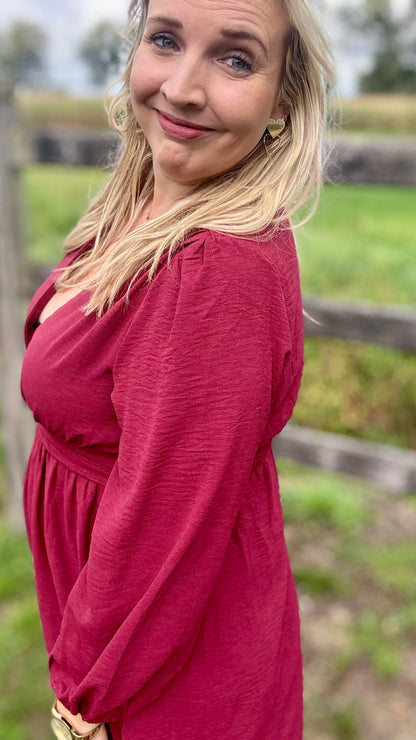 Katinka jurk - bordeaux