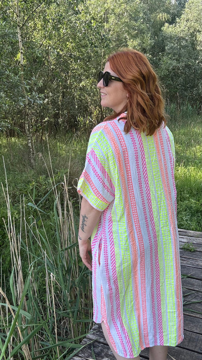 Coastal tetra dress - Wit