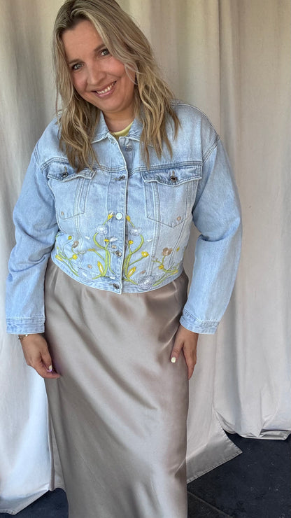 Jeansvest blossom