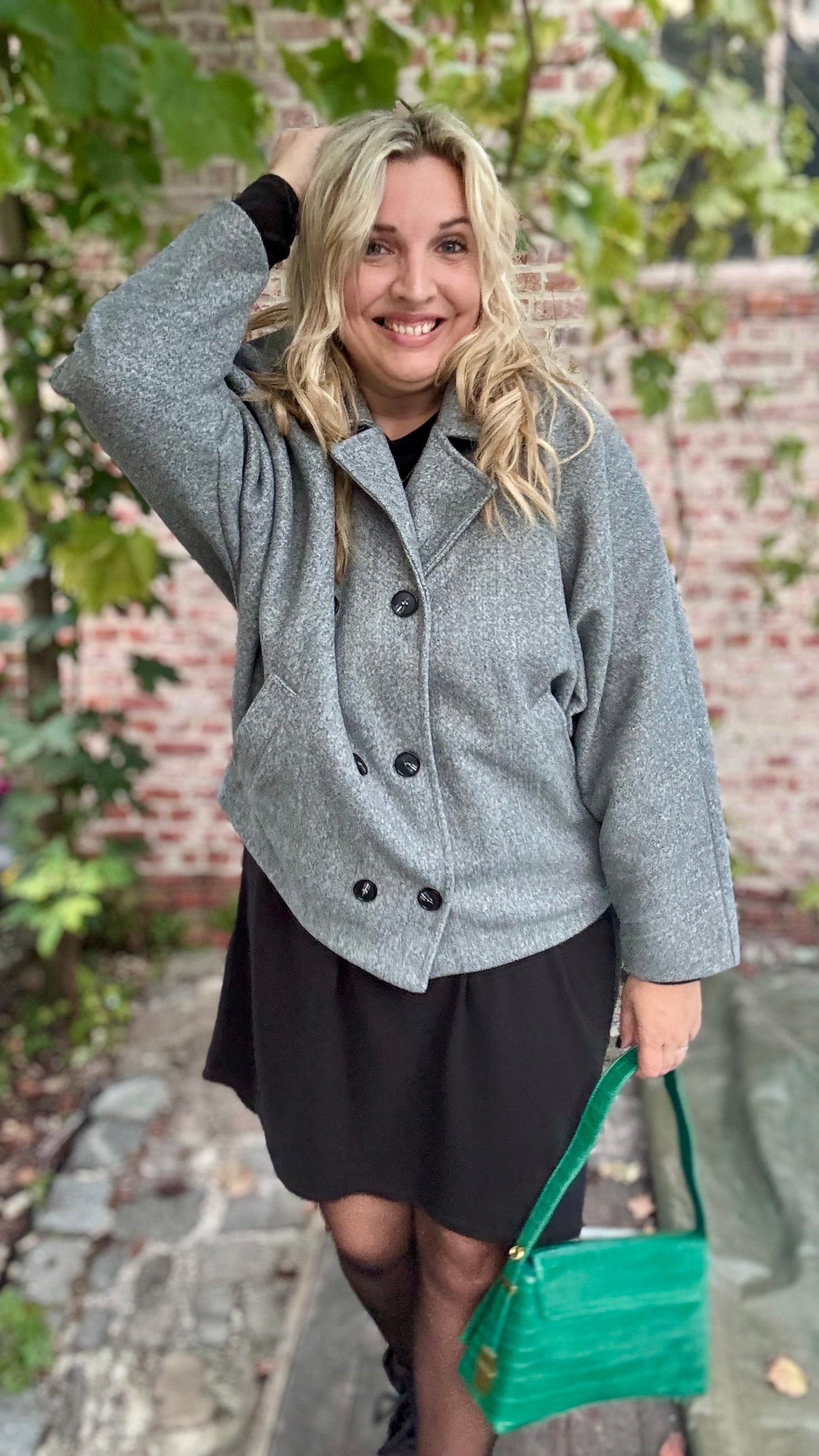 Vicky mantel - Grijs