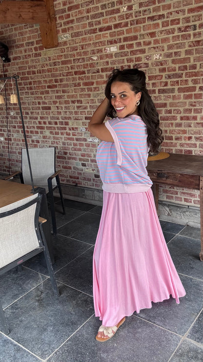 Striped Marcel (roze)