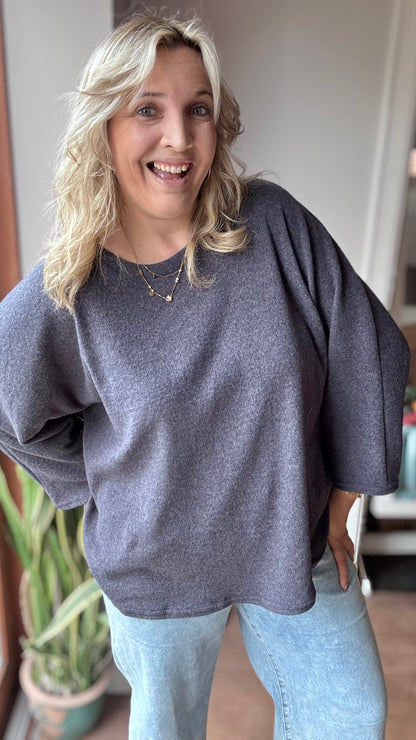 Basic trui - Donkerblauw