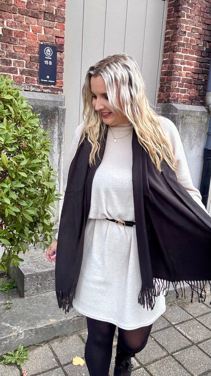 Cozy Tea sjaal - Zwart