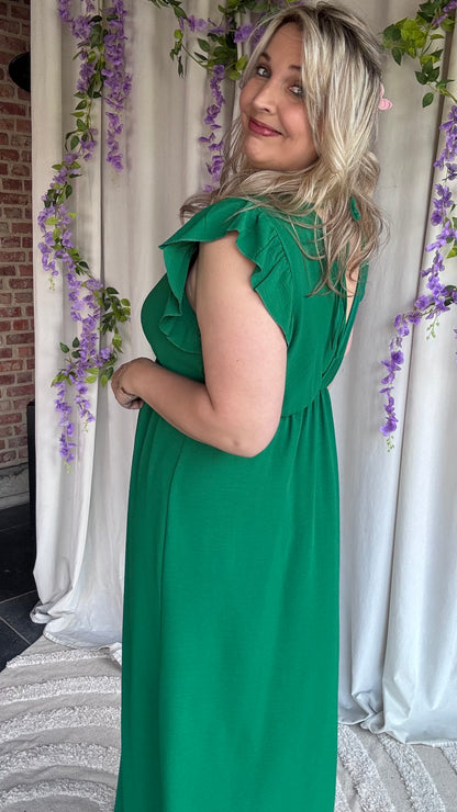 Lush dress donkergroen