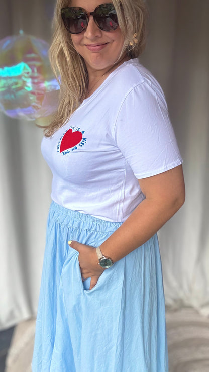 Love is a kiss shirt