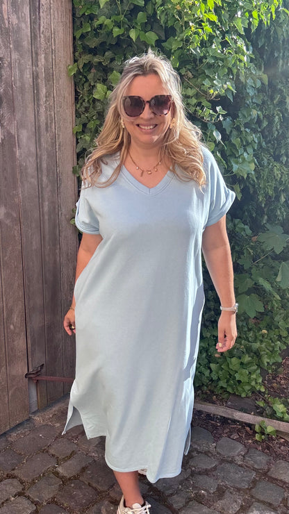 Nona Sweaterjurk blauw