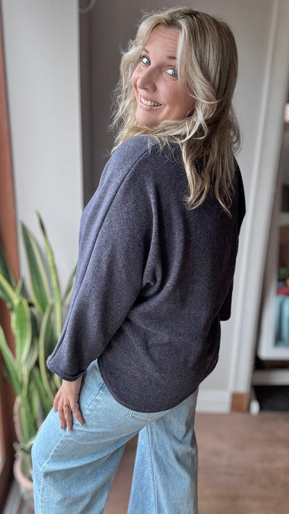 Basic trui - Donkerblauw